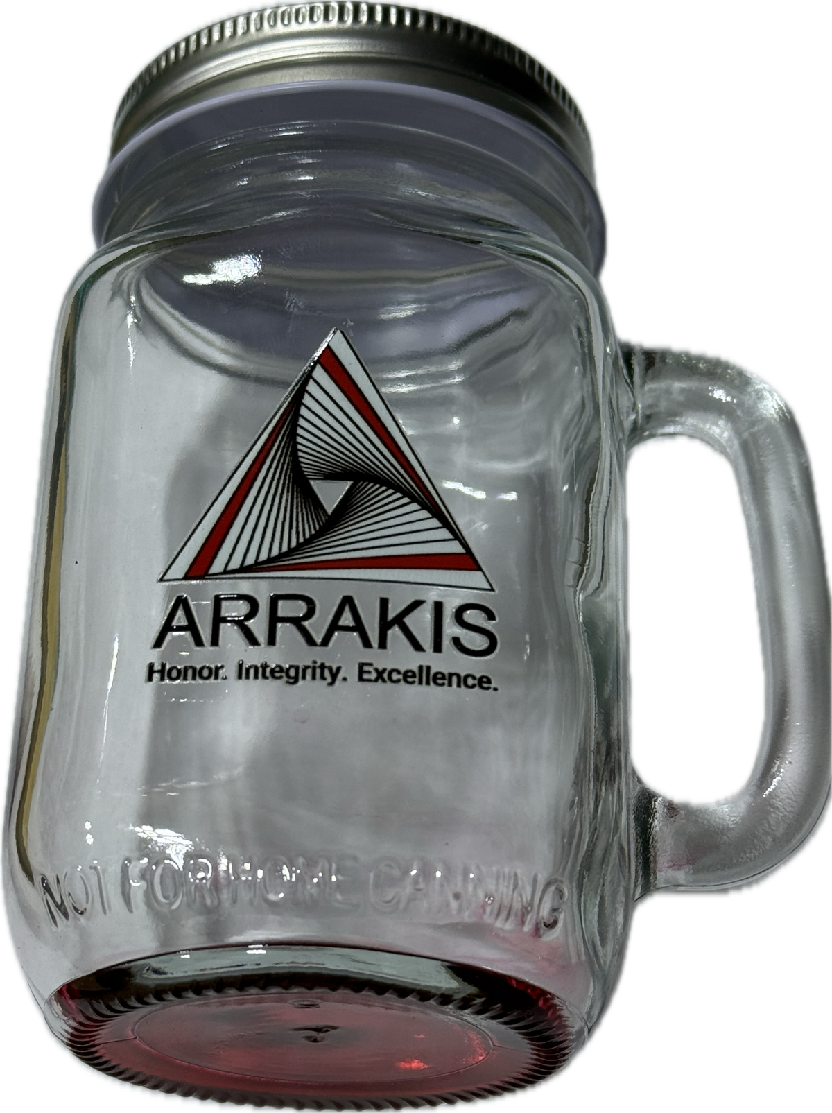 Mason jar with handle