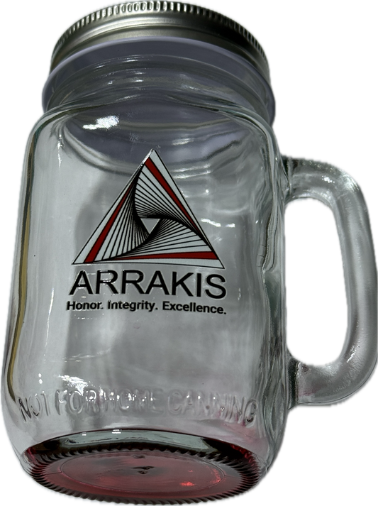 Mason jar with handle