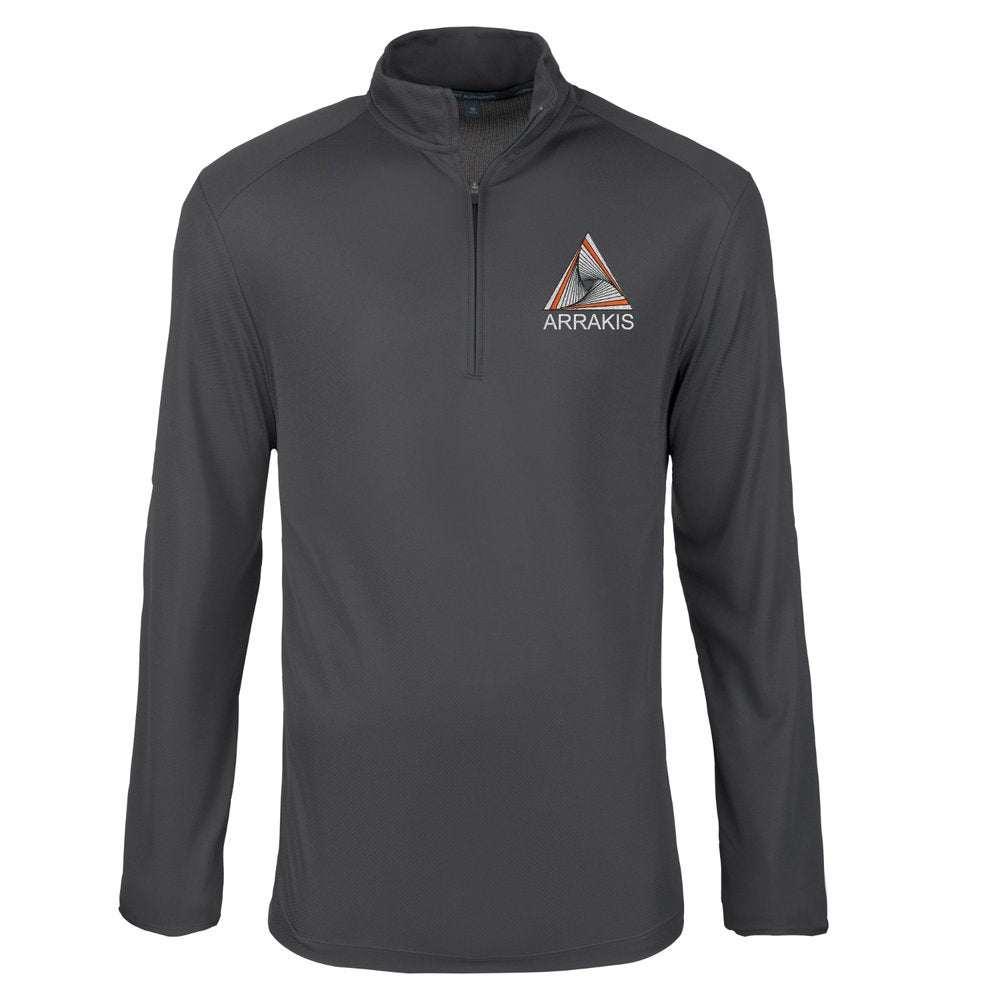 Pinpoint Mesh 1/4 long sleeve performance shirt